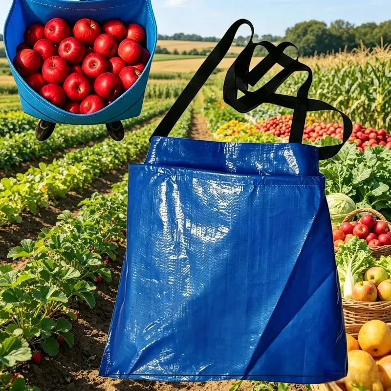 Fruit and Vegetable Picking Apron Garden Fruit Picking Bag Waterproof and Portable Agricultural Picking Waist Bag Qme