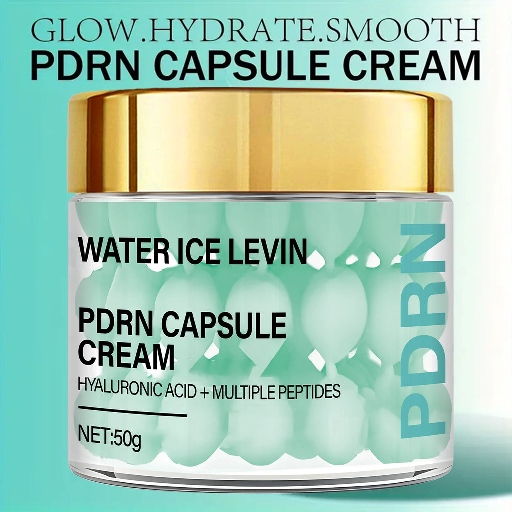 Regenerative PDRN Capsule Cream with Hyaluronic Acid & Peptides for Anti-Aging, Firming & Brightening. Qme