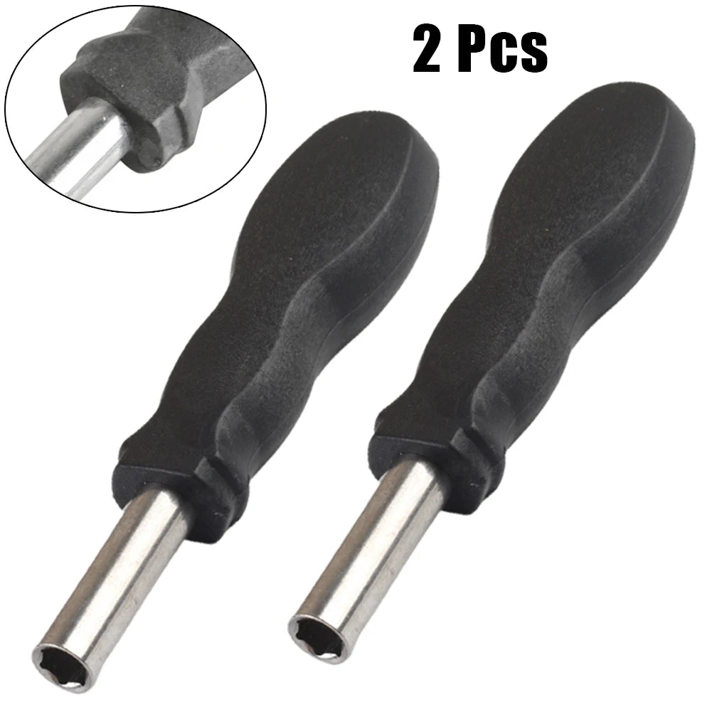 2pcs 6.35mm Hex Plastic Screwdriver Handle Practical Small Home Repair Hand Tools Qme