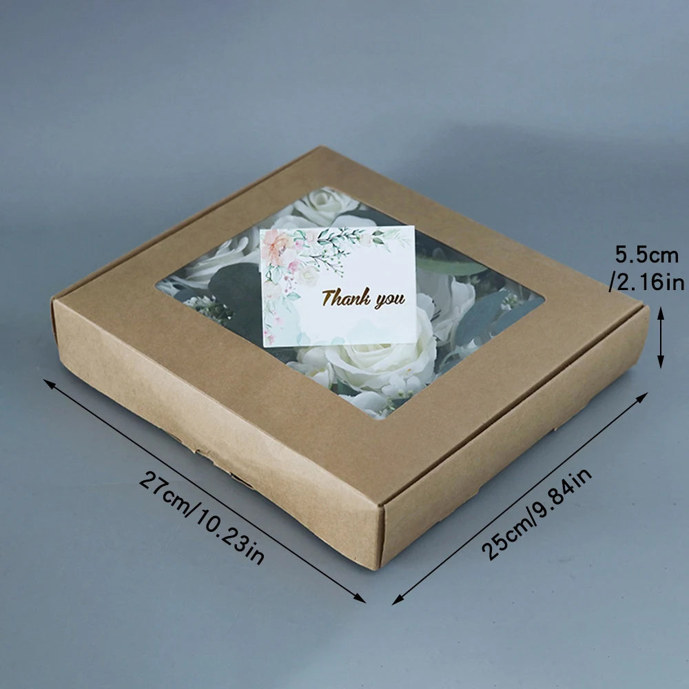 Simulated Silk Flower Box, Wedding Proposal, Birthday Gift Box, Home Decoration Bouquet Qme