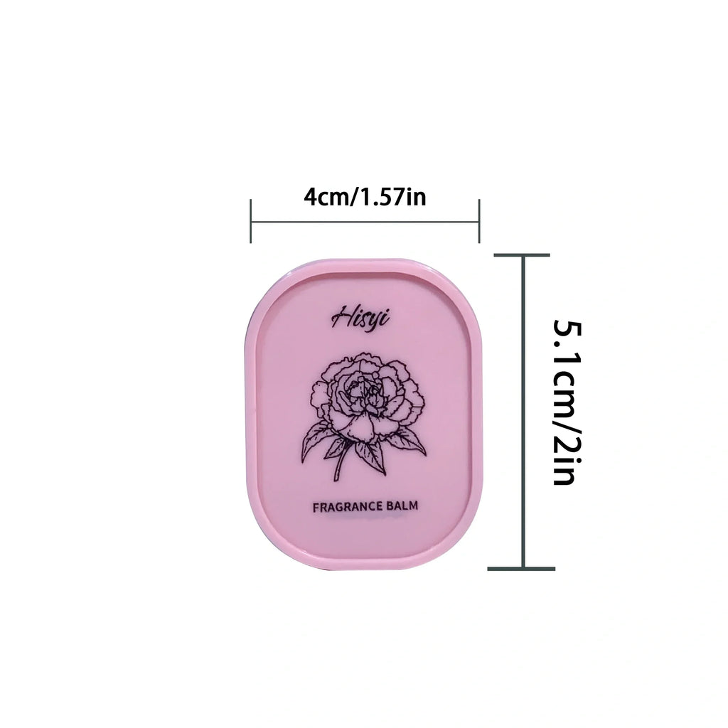 HISYI Solid Perfume Balm Long-lasting Floral Scents Vegan Compact Qme