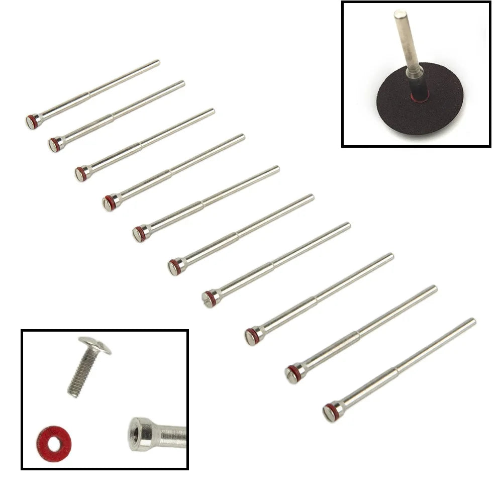 10pcs Polishing Shank Mandrel Burs Rotary Tool For Polisher Machine Tool 2.35mm Shaft Diameter: 3/32"- 2.35mm Qme