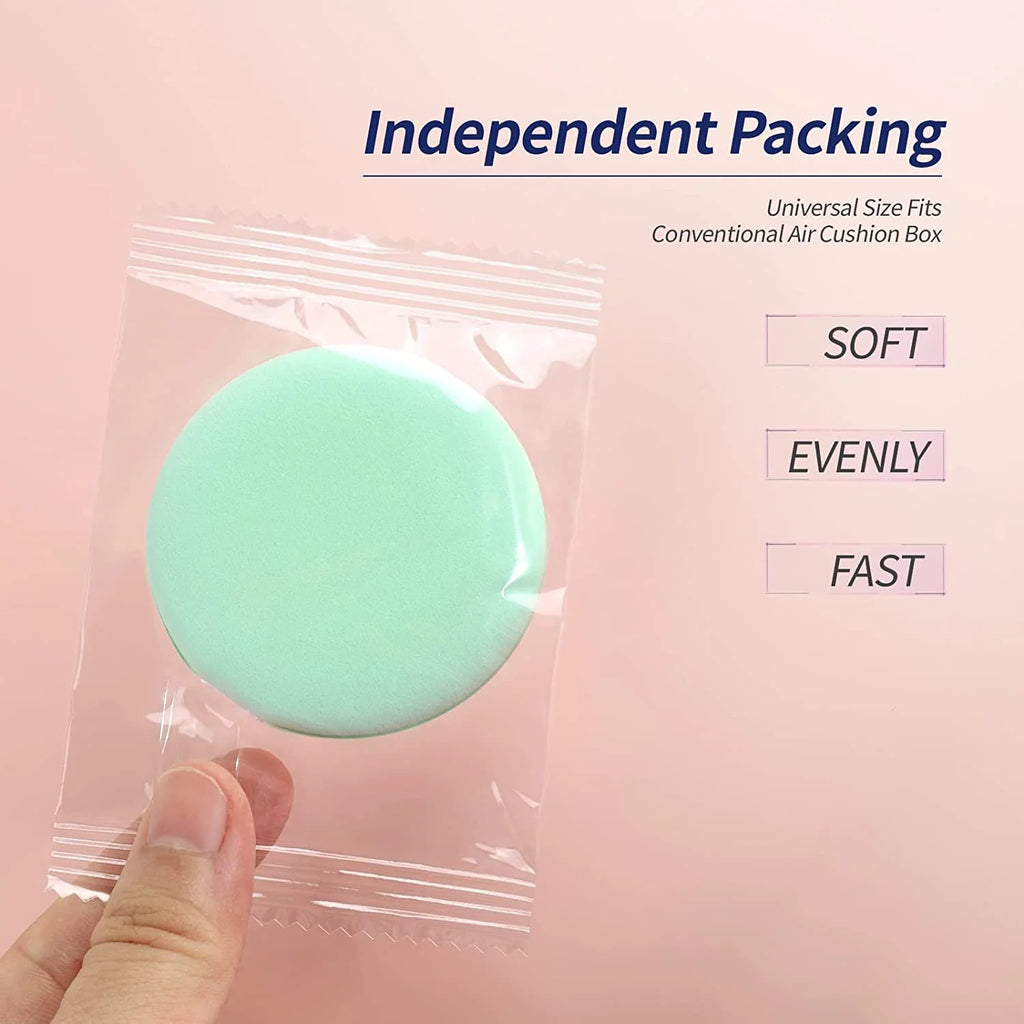 10 Cushion Foundation Powder Puff Air Makeup Puffs Round Sponges 4 Qme