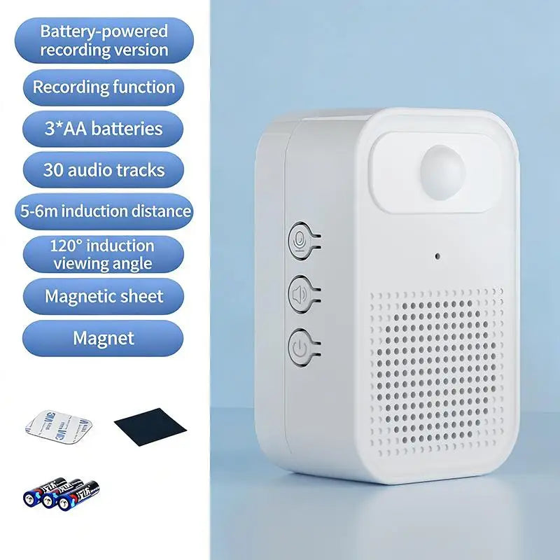 Welcome Door Sensor Store Welcomer Voice Prompter Sensor Infrared Induction Home Outdoor Doorbell Qme A3