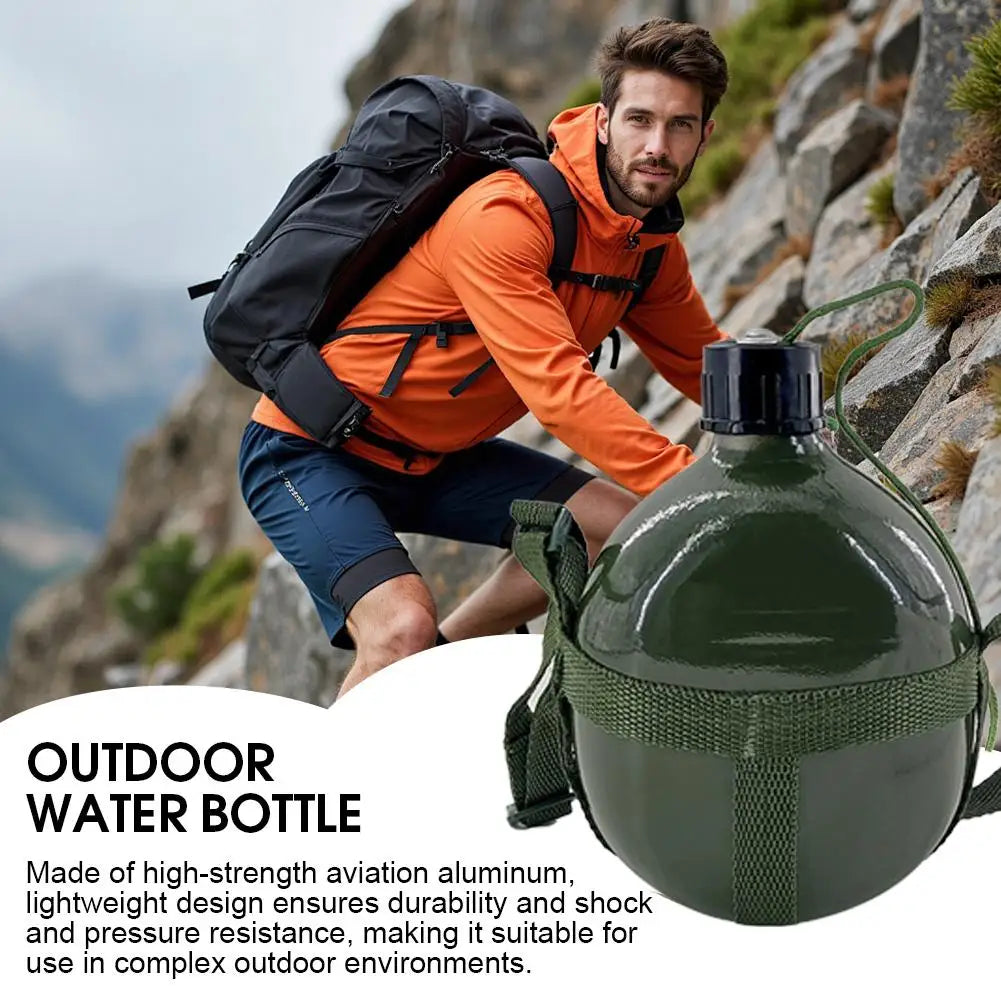 Canteen Kettle Outdoor Sports Large Capacity Survival Water Bottle Qme