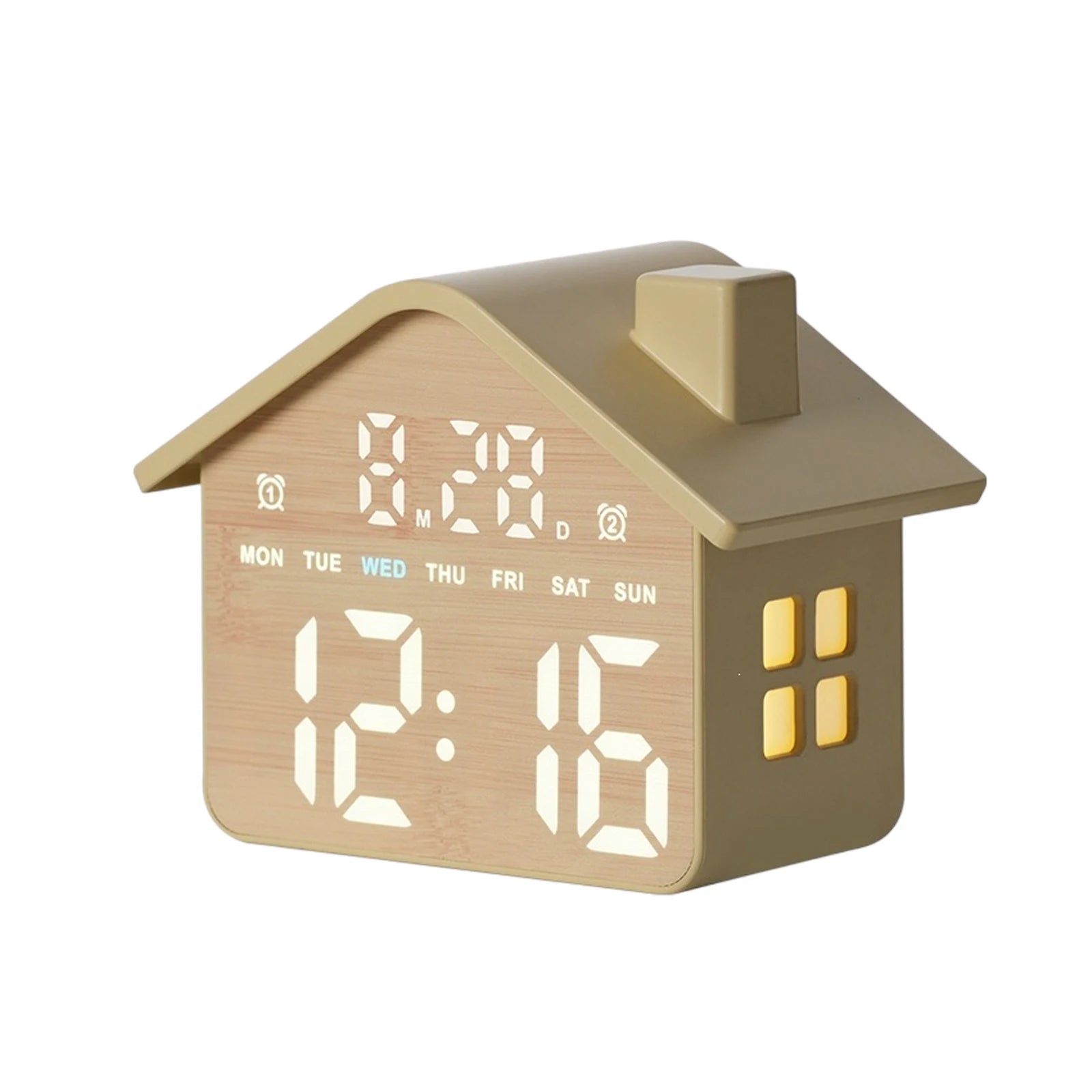 LED Electronic Table Clock USB Charging Multi-Functional House Clocks Creative Bedside Ornaments for Home Office Desk Decoration Qme style K