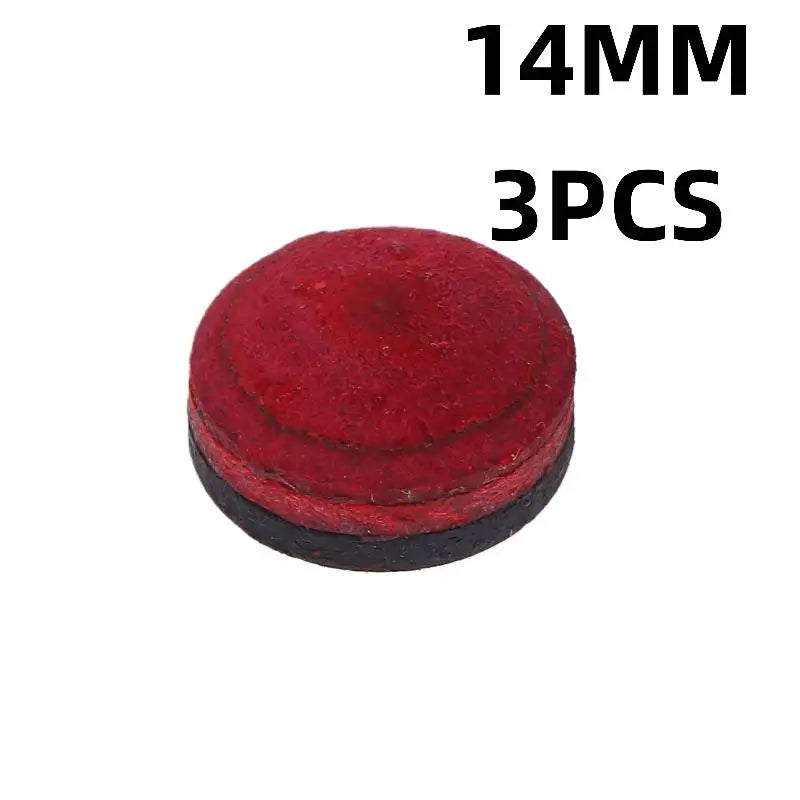 1 3 Multi Layer Red Black Green Leather Snooker Nine Ball Accessories Qme 14mm Red 3pcs