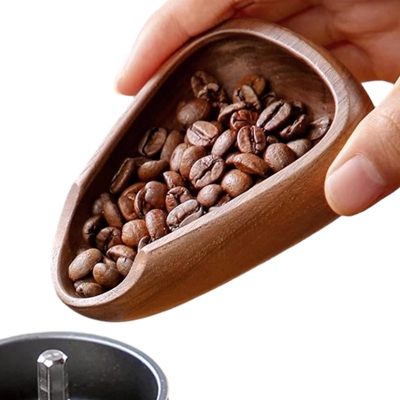 Walnut Coffee Weighing Bean Plate Anti-static Powder Qme
