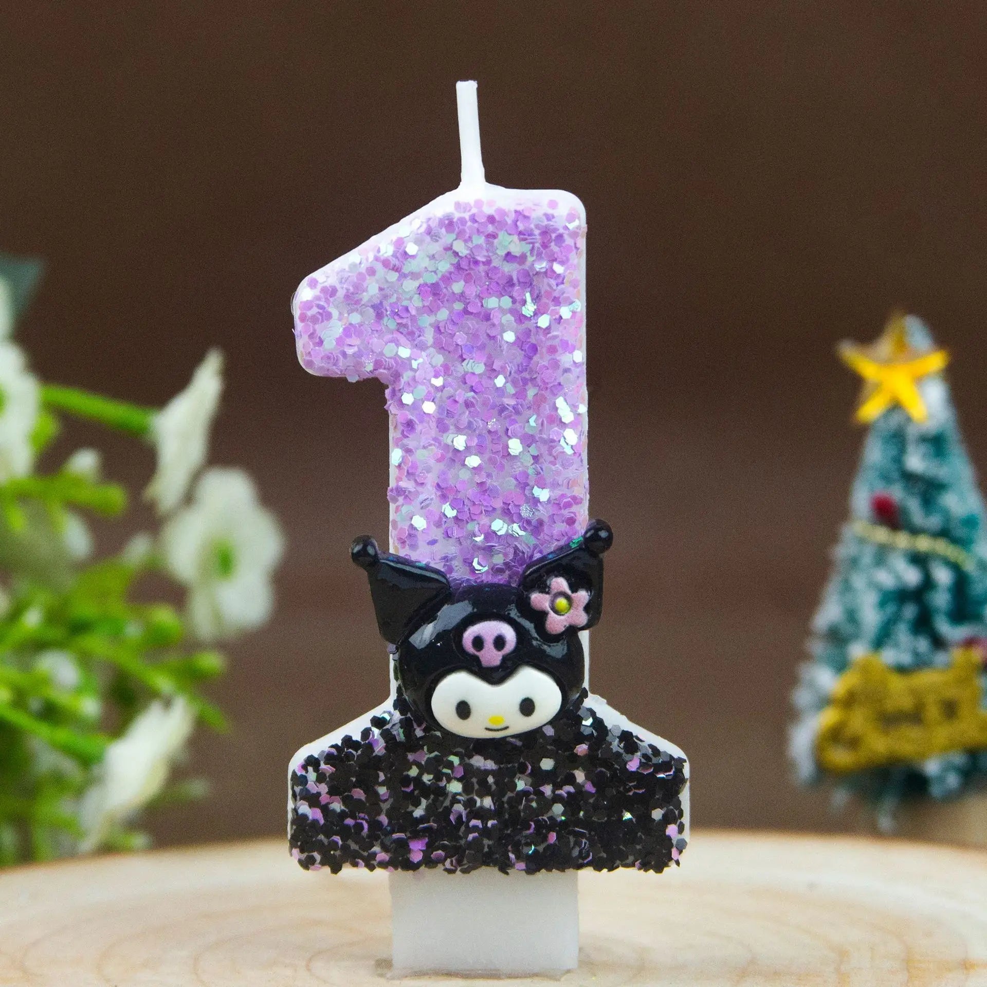 Kuromi Themed Birthday Candles 0-9 Numbers Cartoon Cake Topper Decorations for Kids Party Supplies Qme 1