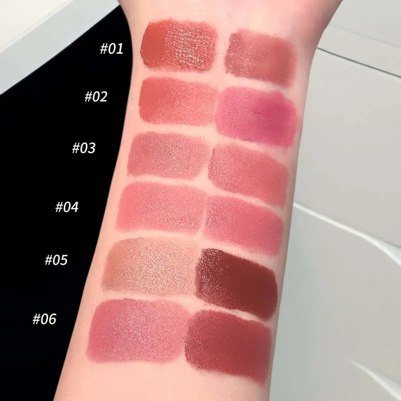 LUCKGO Double Tube Velvet Matte Lip Glaze Combination Two-pack Qme