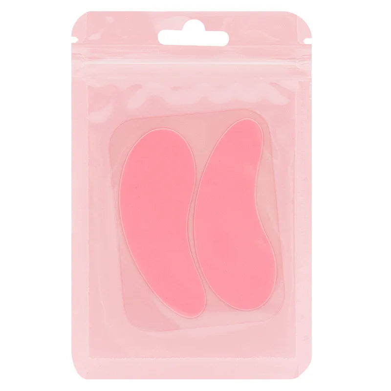 Reusable 1Pair Eye Pads Silicone Stripe Lash Lift Eyelash Extension Qme Pink China Mainland