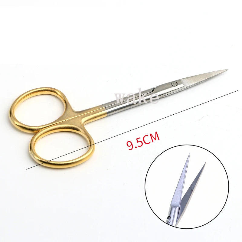 Dental Surgical Scissors Stainless Steel Needle Holder Plier Straight Qme