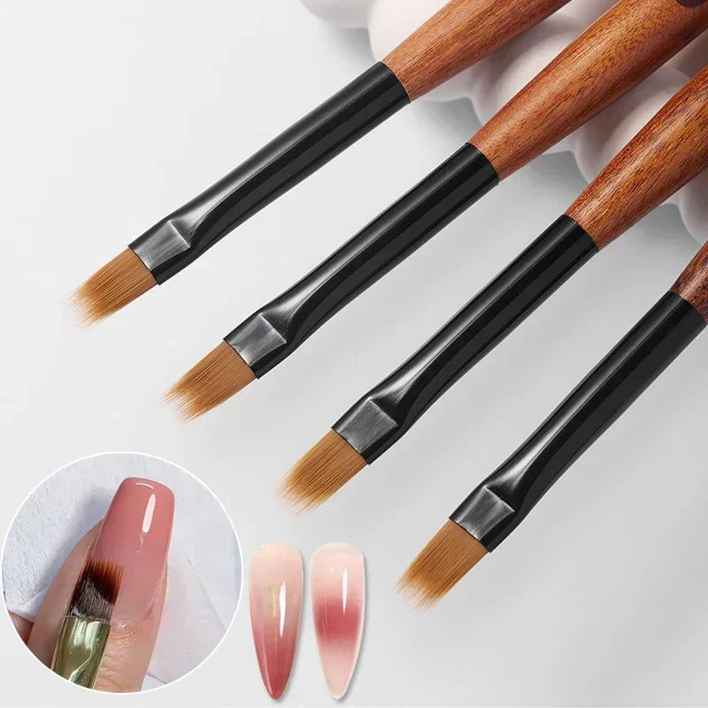 Gradient Nail Art Brush Acrylic Ombre Pen Dly UV Gel Brushes Painting Qme