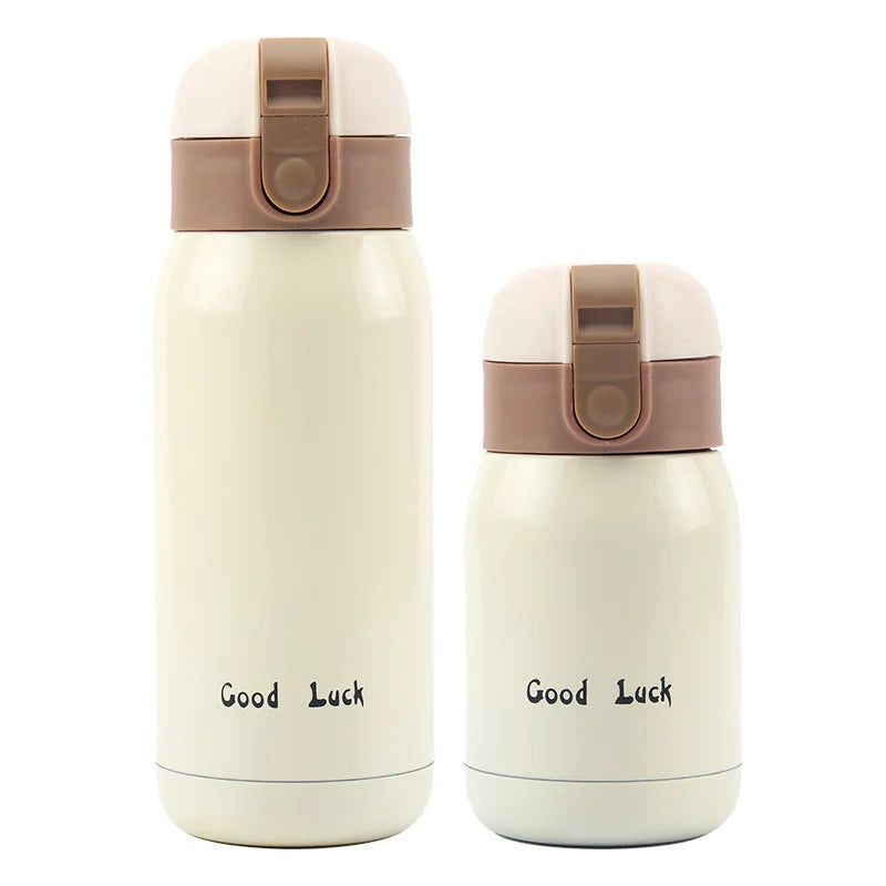 200 Lucky Mini Vacuum Cup Stainless Steel Bottle Cold Beverages Qme Beige 360ml 201-300ml