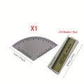 1PC Brow Shaping Stencil+Eyebrow Razors - 10 Blades, Instant Brow Shaper - Multi-Style Template Kit for Fast & Precise Shaping Qme Stencil Set