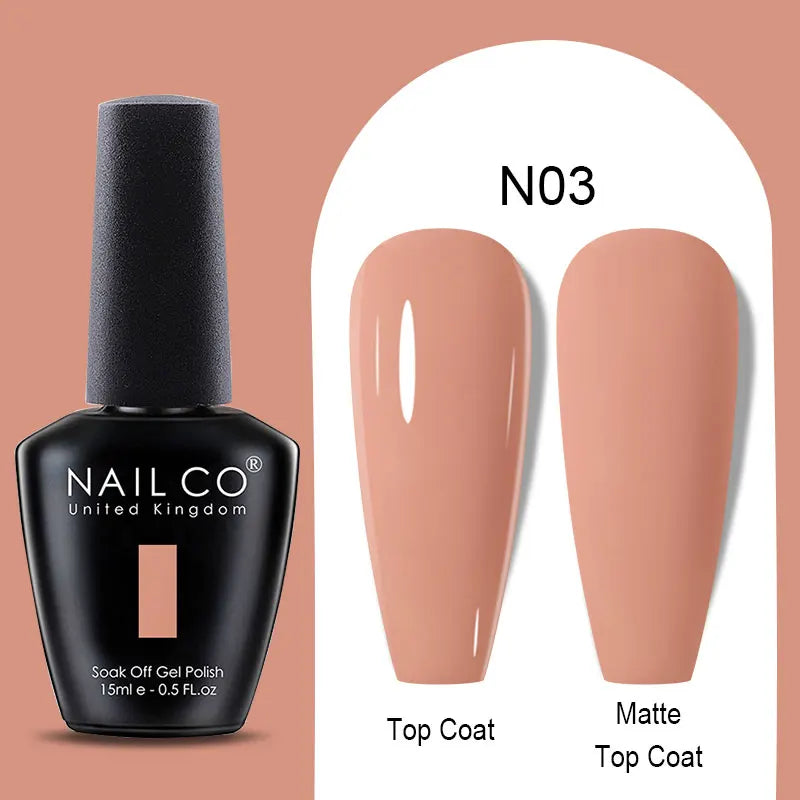 NAILCO Winter Red Gel Nail Polish Semi Permanent Soak Off Varnishes