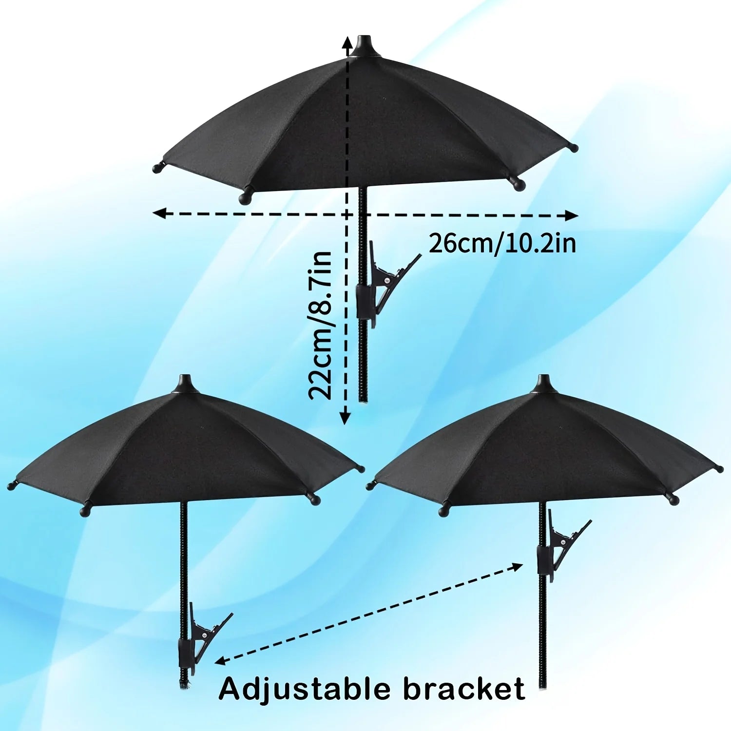1pc mobile phone mini sunshade, can block sunlight and rain for outdoor activities, easy to use without the need for electricity Qme