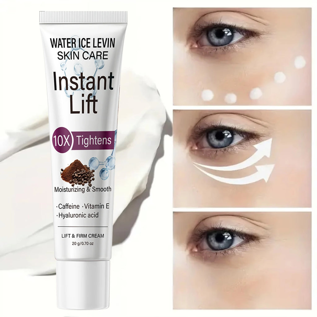10X Tightening Eye Cream with Caffeine & Hyaluronic Acid, Instant Lift & Moisturizing Qme