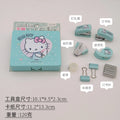 Hello Kitty Stapler Set Portable Hole Punch for Students Desktop Tool and Stationery Organizer Qme 3