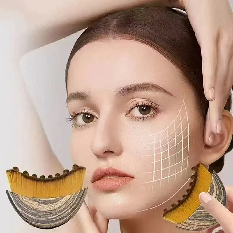 Portable Lymphatic Contour Face Brush Multi-functional Facial Qme