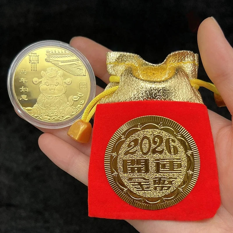 2026 Year Horse Lucky Zodiac Medal Event Souvenir Metal Craft Qme A11
