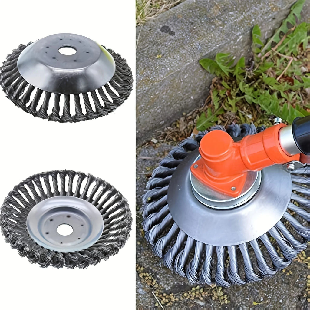 1 piece of heavy-duty wire trimmer head accessory - rust proof, efficient cutting, very suitable for lawn mowers, weeding, garde Qme