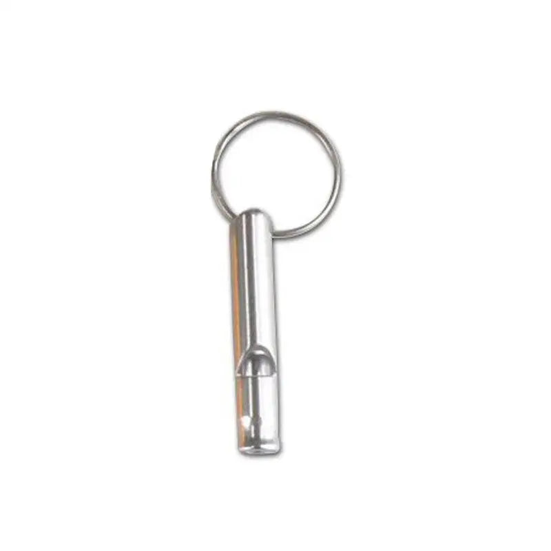 1 Small Multifunctional Aluminum Emergency Survival Whistle Keychain Qme Silver