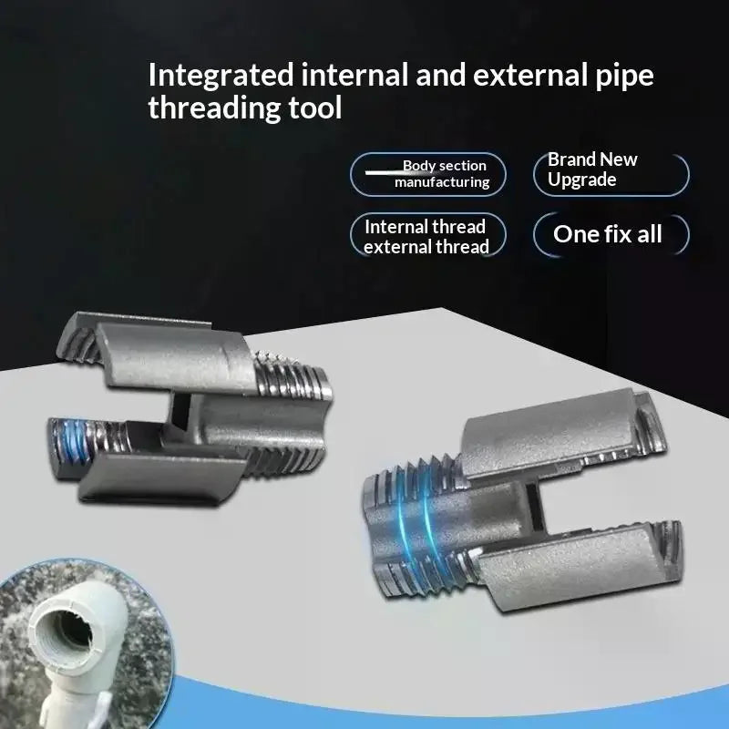 Heavy-duty PVC Plastic Pipe Threading Tool 1 2 3 4 Male Female Qme