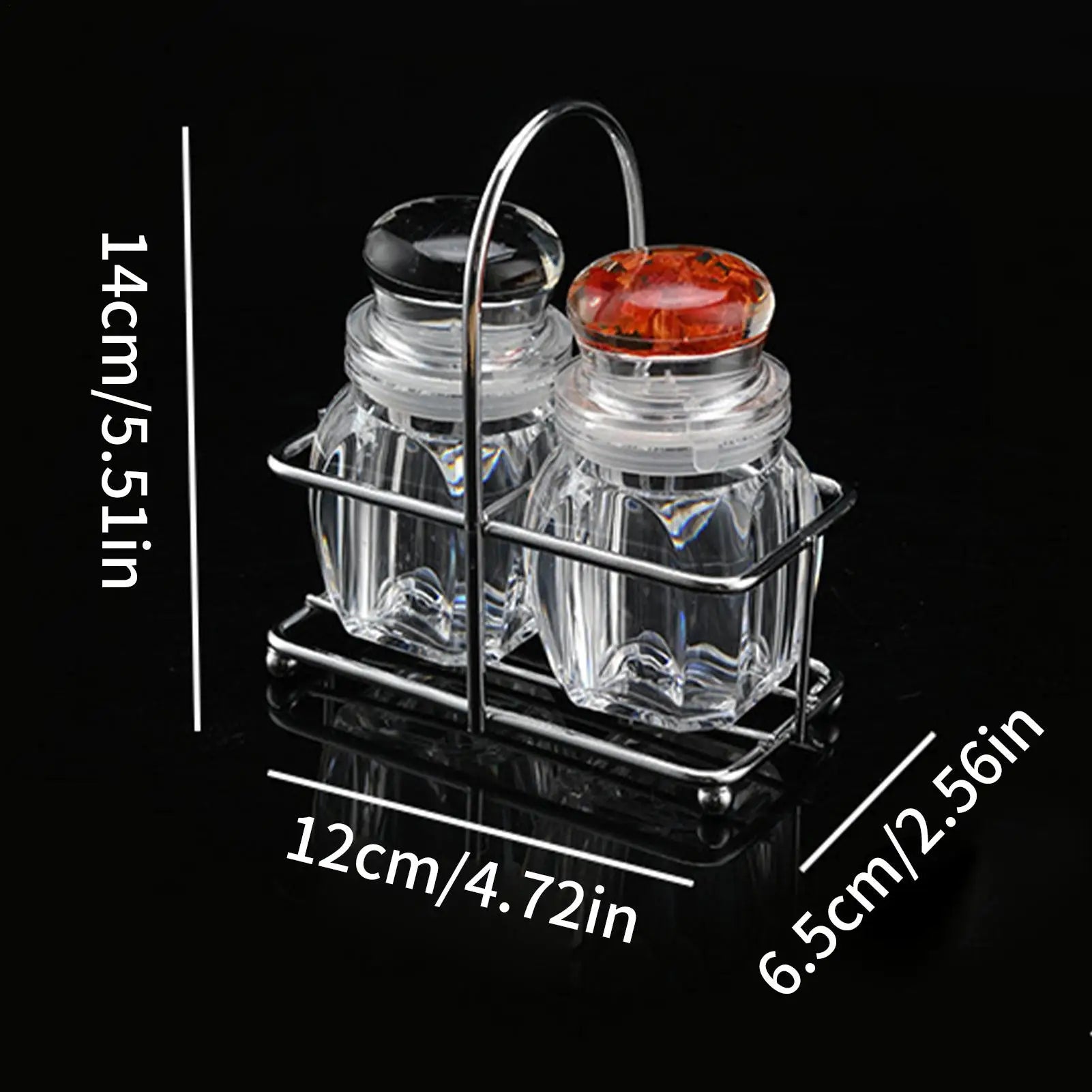 Salt Shakers Kitchen Pepper Supplies Seasoning Jars Apartment Picnic Qme