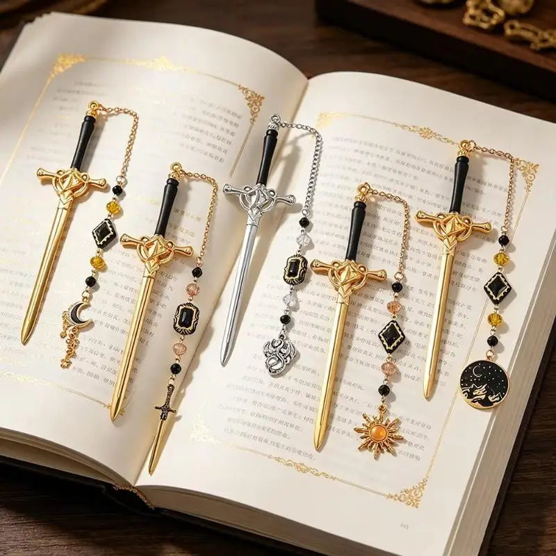 Fourth Wing Dragon Sword Bookmark Stylish Fantasy Gothic Design Page Qme