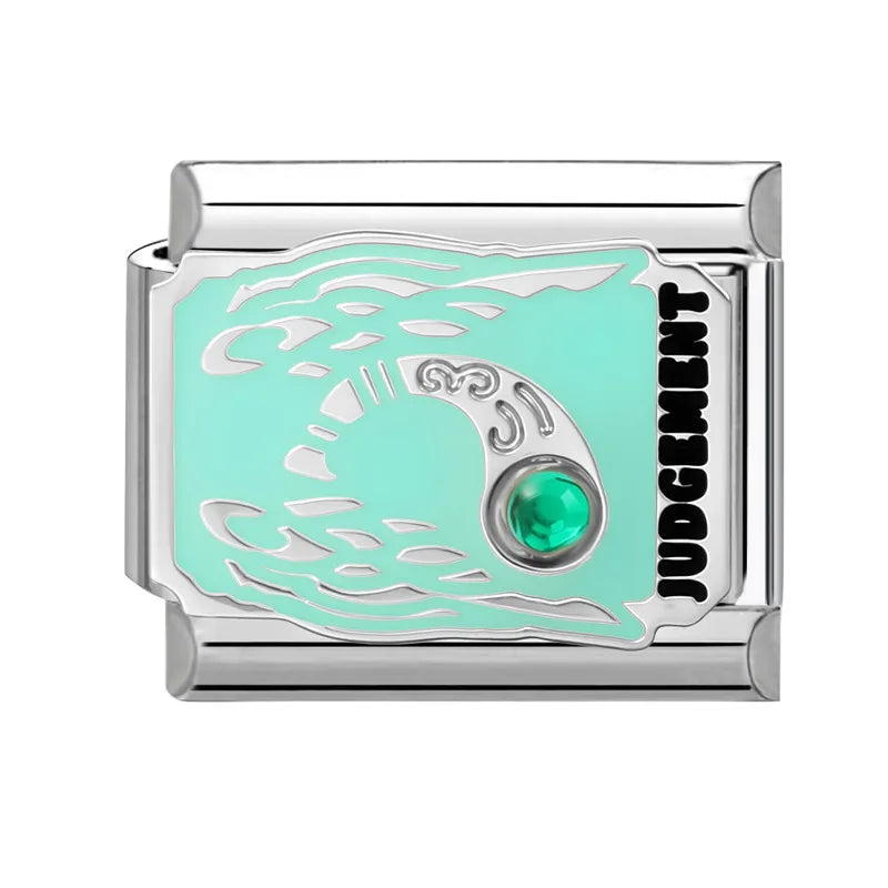 Premium 2026 New Women's Fashion Colorful Tarot Cards Italian Charm Beads Fit 9mm Bracelet Stainless Steel Making Jewelry Gift Qme Style 1