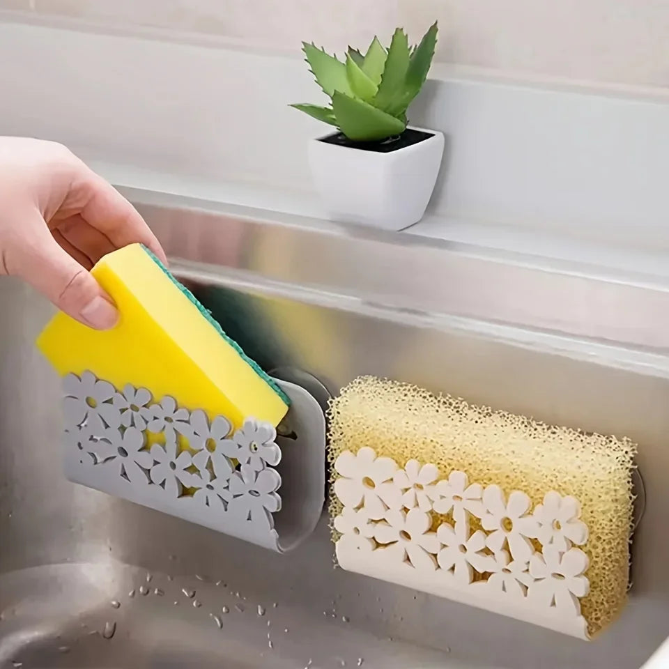 1pc Easy to Install Multipurpose Sink Caddy with Sponge Holder for Kitchen Sink Organize and Store Kitchen Essentials with Ease Qme