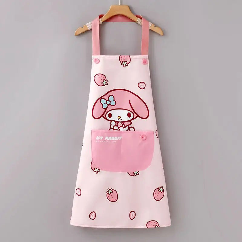 Hello Kitty Fashionable Apron Kitchen Home Use Grease Qme 5
