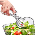 Transparent Plastic Salad Scissors Tongs- Reusable Food-safe Kitchen Qme Default Title