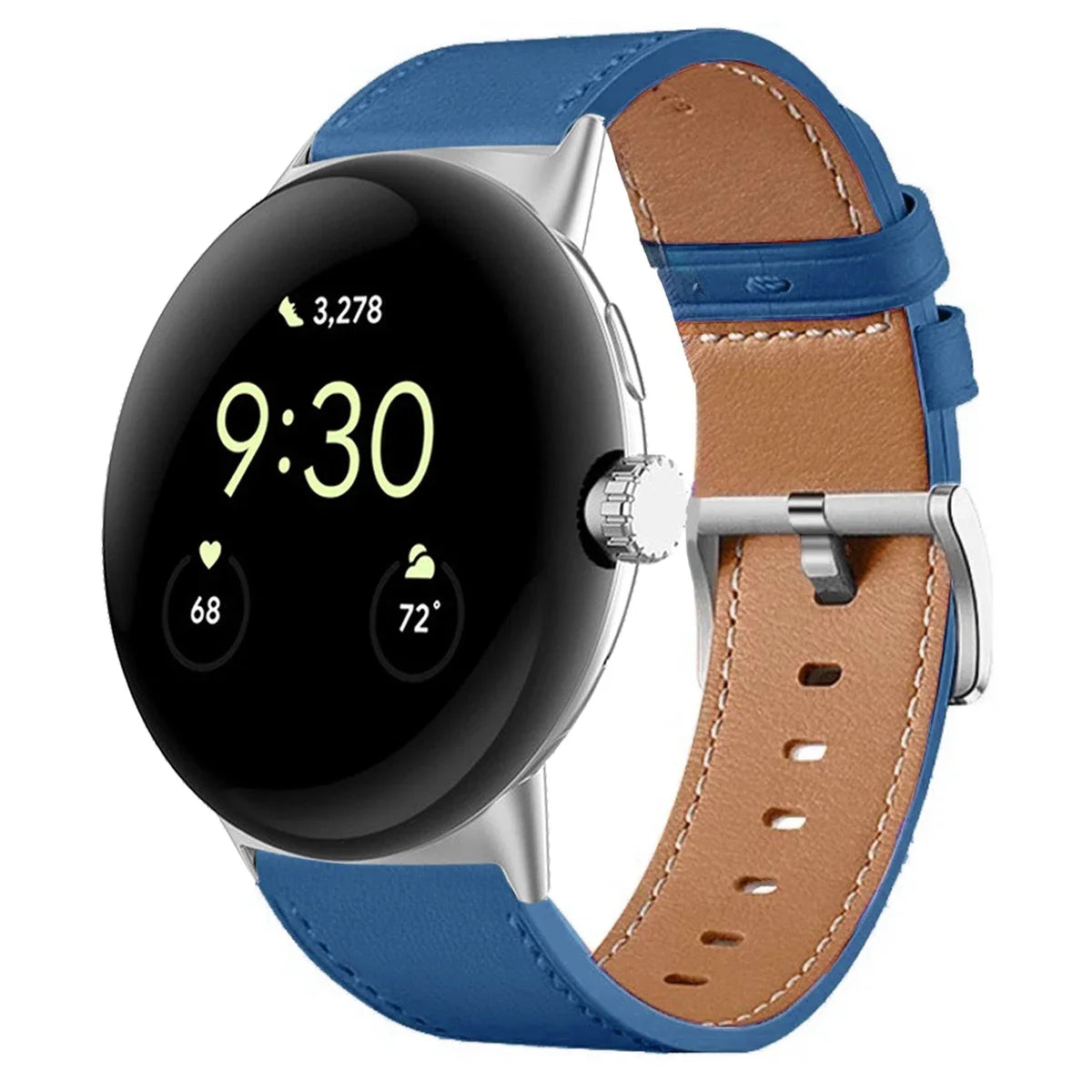 For Google Pixel Watch 3 41 45mm Strap Leather Replace Wristband Correa Bracelet For Google Pixel Watch 2 3 Band Belt Accessorie Qme GemU-S Pixel Watch 3 45mm