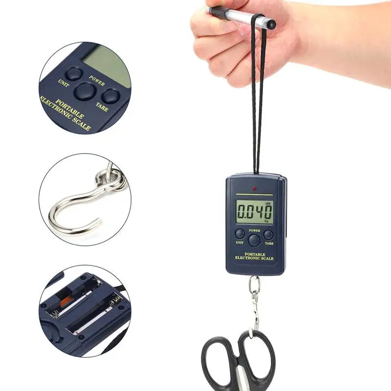 Mini Electronic Digital Portable Hanging Scale Weighs Tool Fishing Qme
