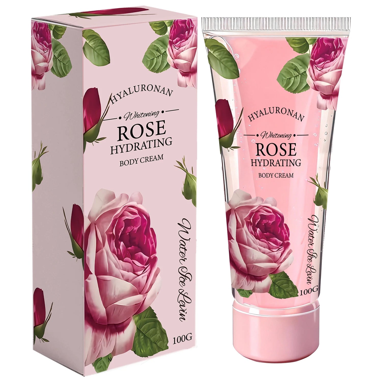 Body Cream with Niacinamide & Centella for Deep Moisturizing，Firming,Lightweight，Fast Absorption for All Skin Types Qme Pink 100g
