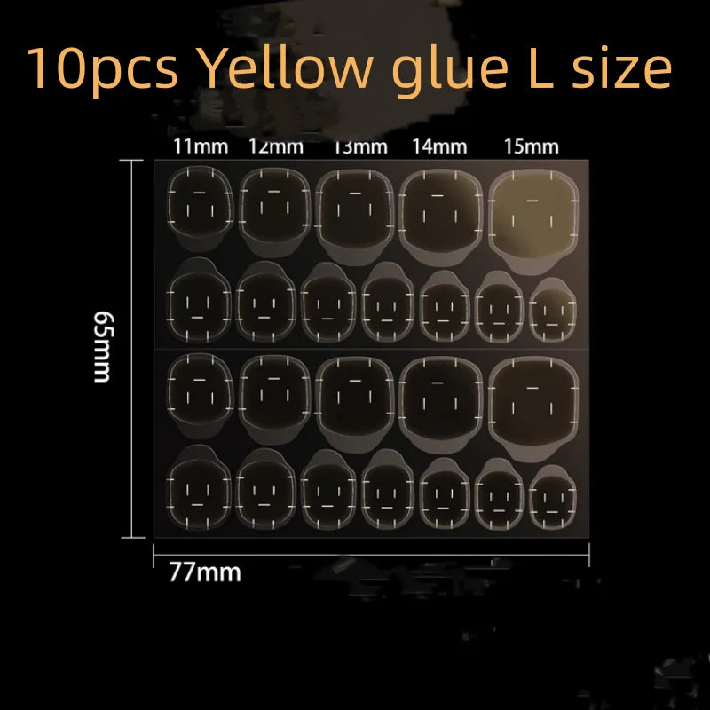 Nail Jelly Glue Double Sided False Art Adhesive Tape Sticker Nails
