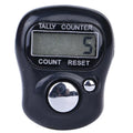 Electronic Digital Finger Ring Tally Counter Hand Held Knitting Row Qme Black