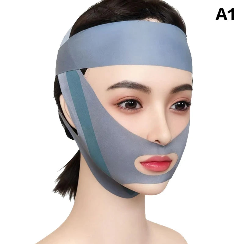 Facial Slimming Bandage Lifting Firming Anti Wrinkle Double Chin Qme A1