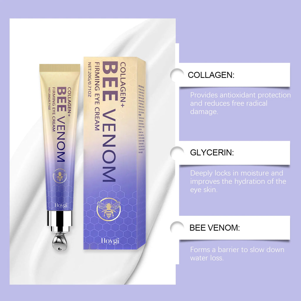 Firming Eye Cream Series Retinol & Bee Venom Peptide For Wrinkles Dark Circles Puffiness Firming Moisturizing Anti-Aging Eyecare Qme