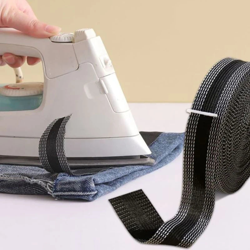 2M-5M Self-Adhesive Pants Paste Iron on Pants Edge Shorten Self-Adhesive Pants Mouth Repair Paste Hem Tape for Jeans Trousers Qme