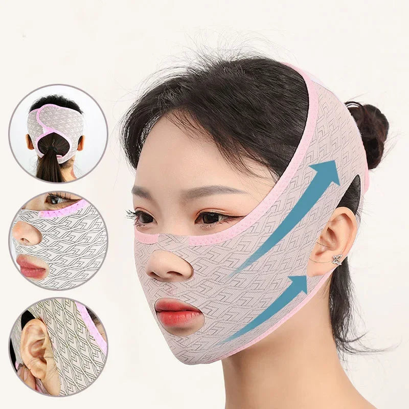 Adjustable Face Slimming Bandage V-line Jaw Contour Lift Firm Device Qme