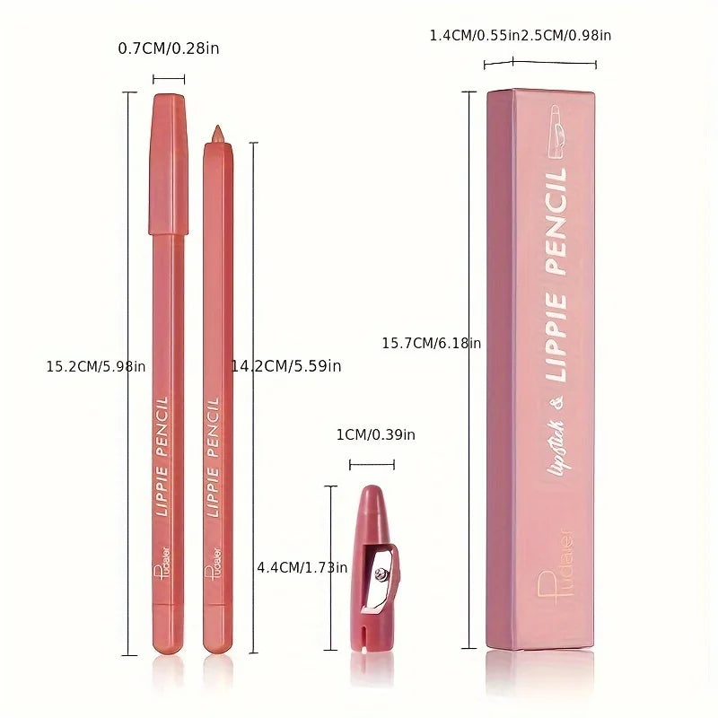 Matte Lip Liner Pen Pigment Waterproof Versatile Mixed Colors Qme