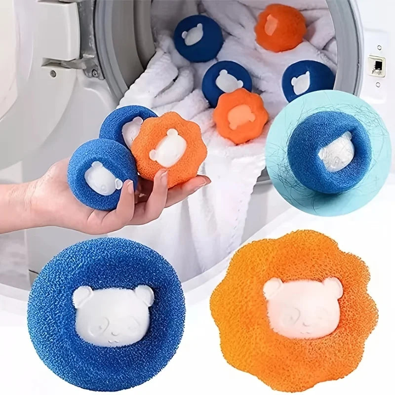4-pack Random Sponge Laundry Ball Cleaning Qme