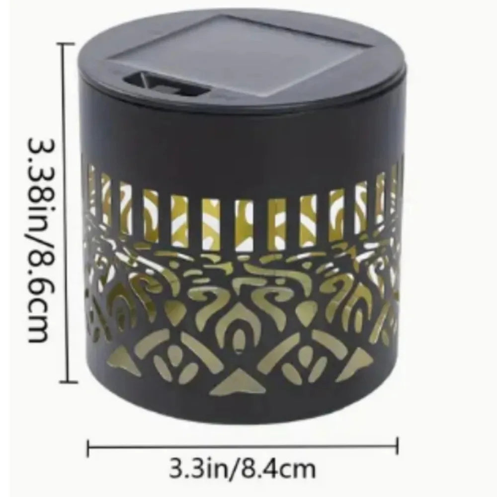 Solar Charged Outdoor Metal Fence Wall Light Waterproof Soft Glow Sconce Decor For Patio Stair Backyard Festival Ornaments Qme