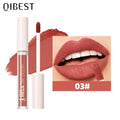 QIBEST New 24 Colors Matte Liquid Lipstick Long lasting Nude Brown Purple Lip tint Non-Stick Sexy Red Lipgloss Waterproof Makeup Qme 03