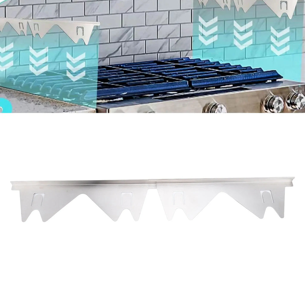 4Pcs Stainless Steel Stove Gap Covers Heat Resistant Easy Clean Range Trim 13.78-27.56in Adjustable Silver for Kitchen Qme