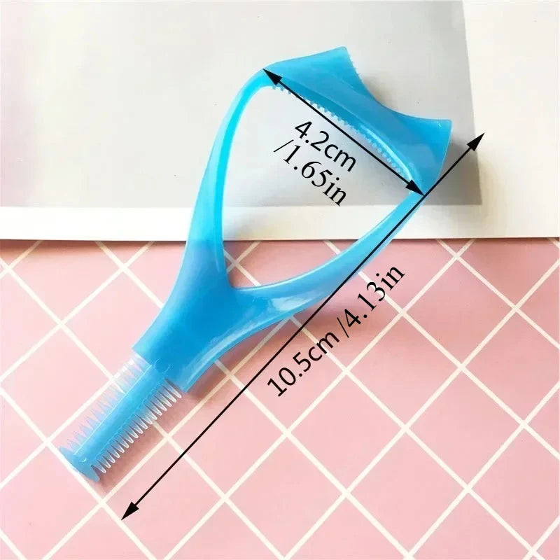 1 Plastic Portable Mascara Shield Applicator Eyelash Guide Aids Eye Qme