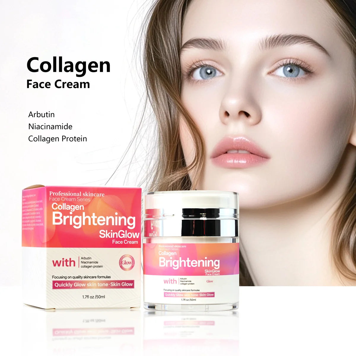 Collagen Hyaluronic Acid Smoothing Anti Wrinkle Whitening Deep Qme 50ml